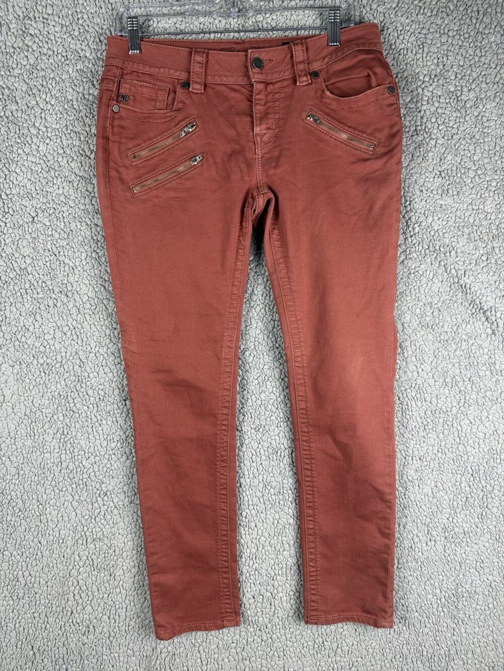 Miss Me Jeans Womens Size 28 Mid-rise Skinny Russet Pants